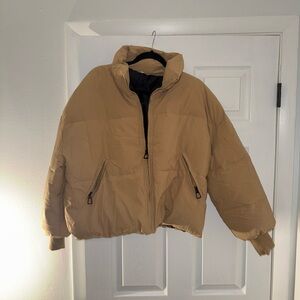 Tan Puffer Jacket